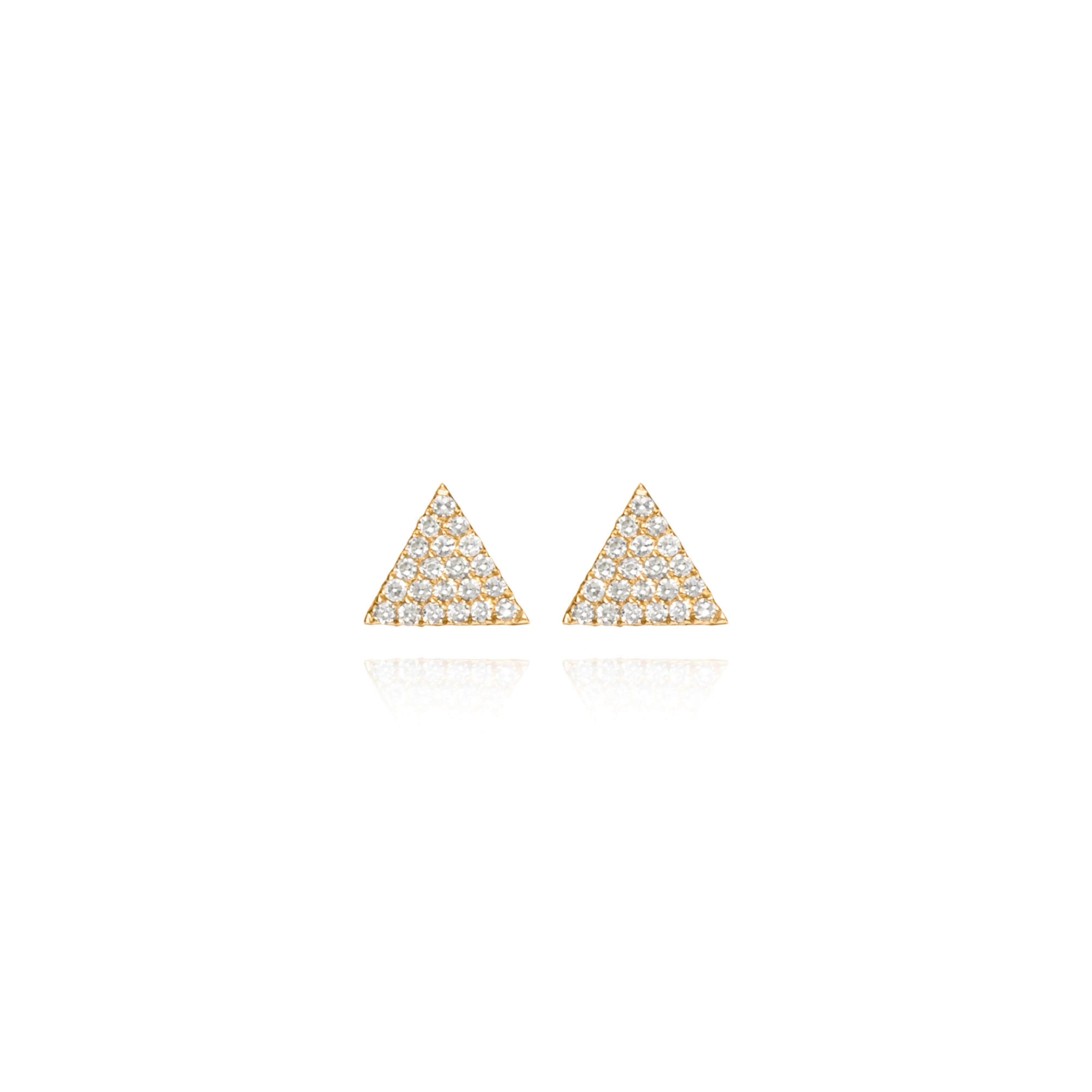 Diamond Triangle Earrings