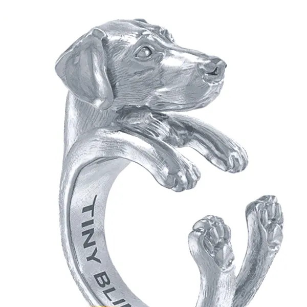 Doberman Pinscher Natural Jewelry Cuddle Wrap Ring