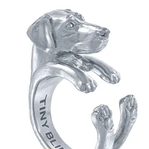 Doberman Pinscher Natural Jewelry Cuddle Wrap Ring