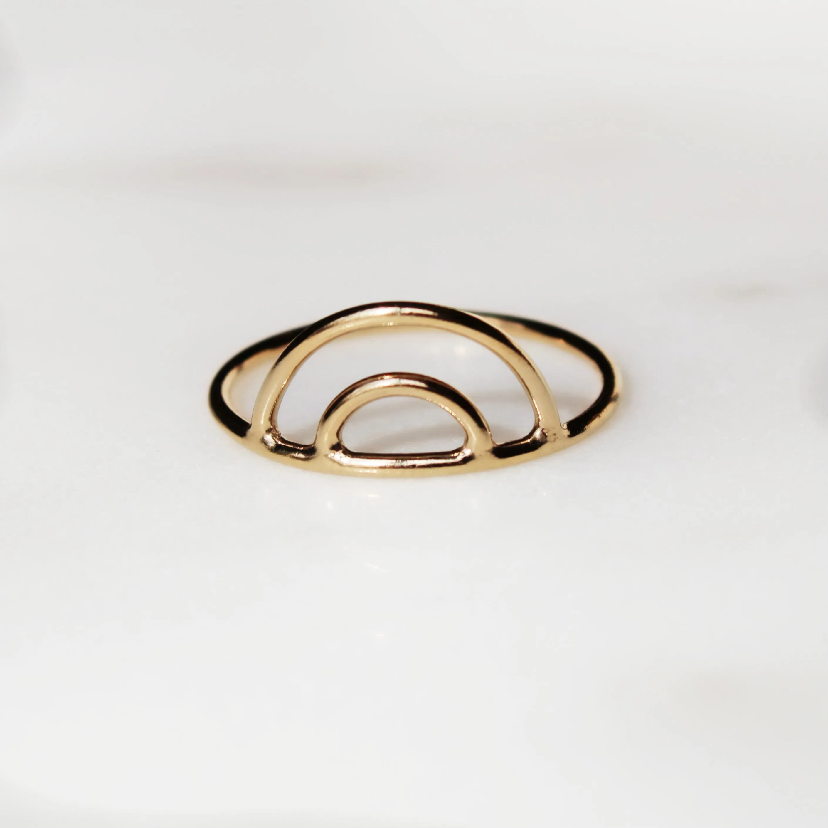 Double Arch Stacking Ring