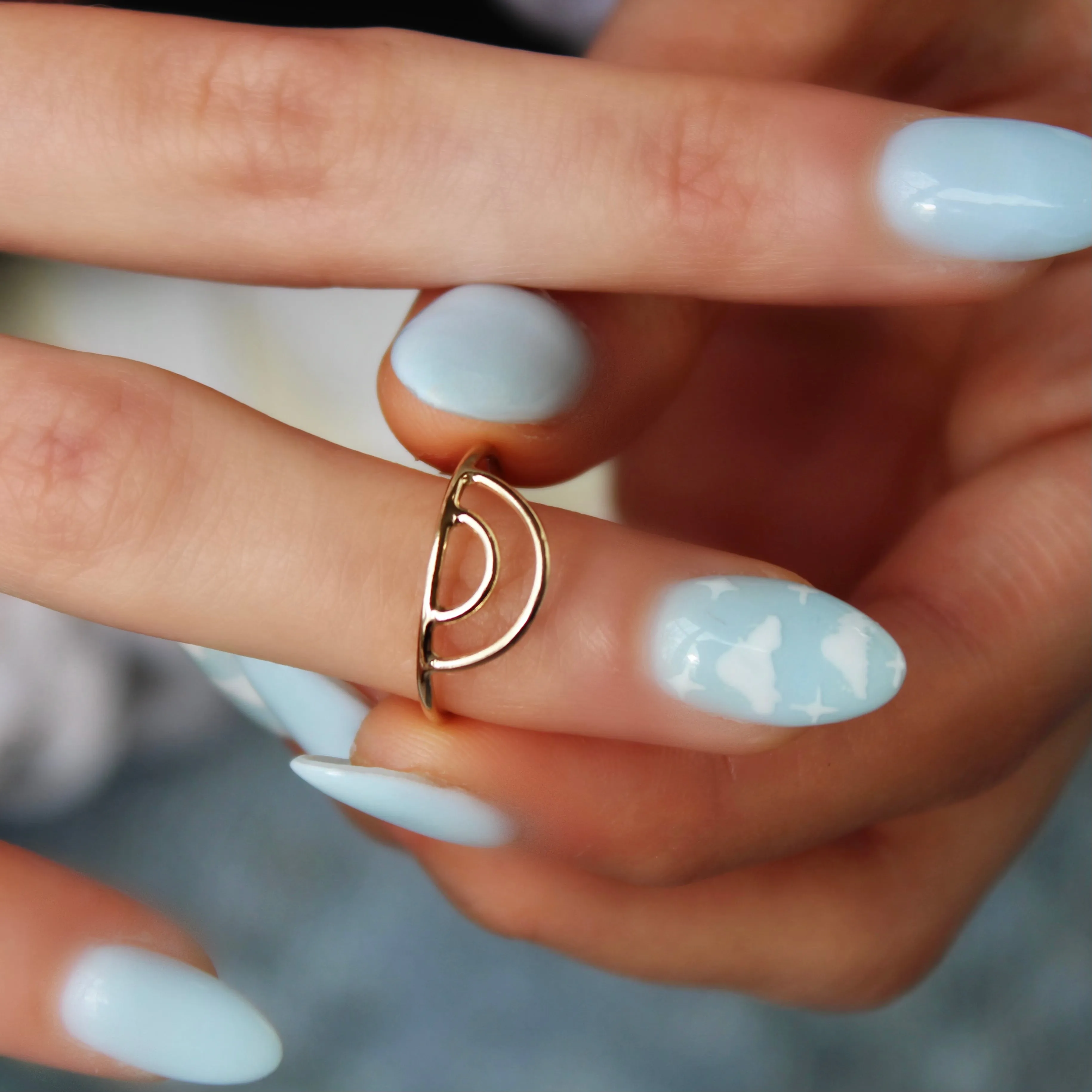 Double Arch Stacking Ring