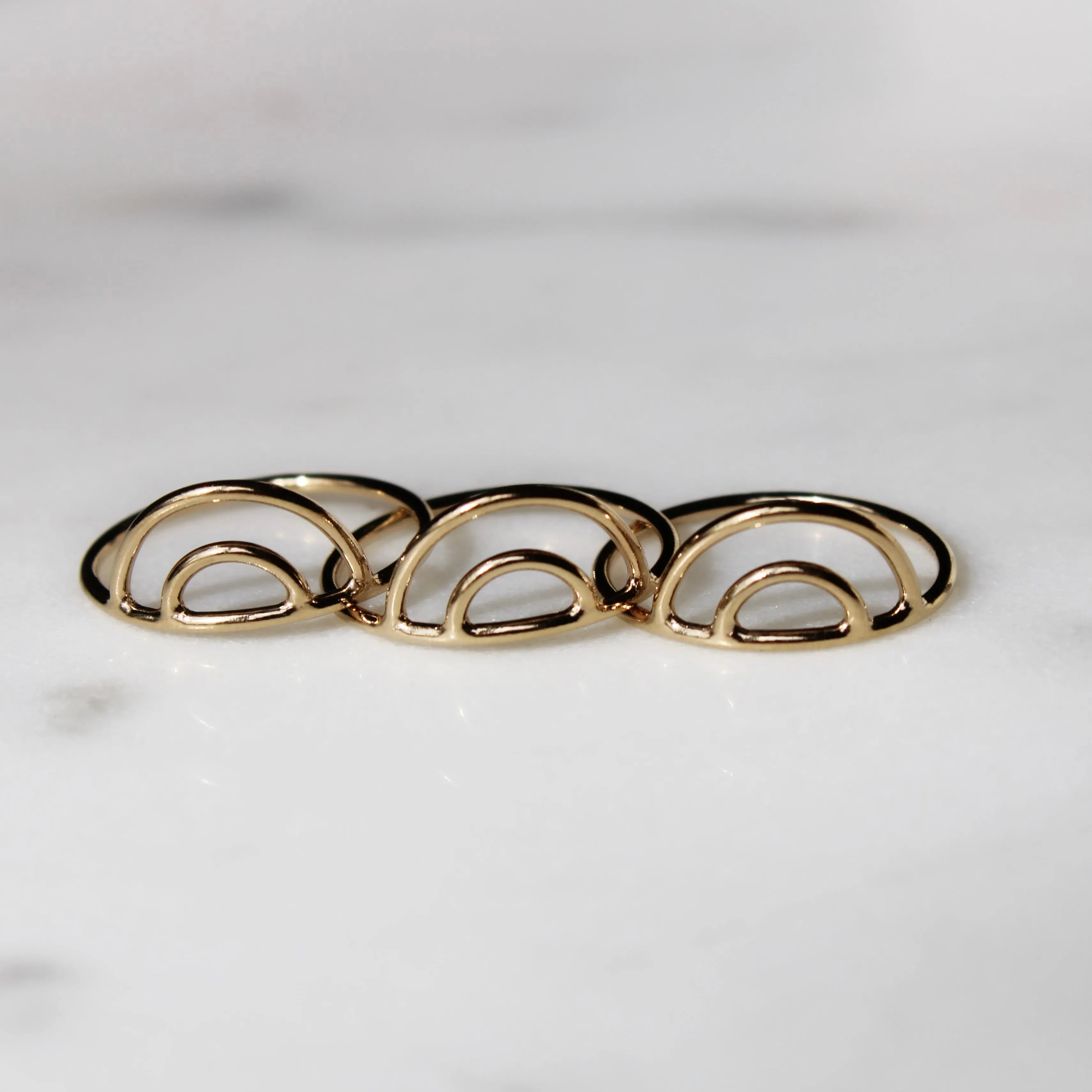 Double Arch Stacking Ring