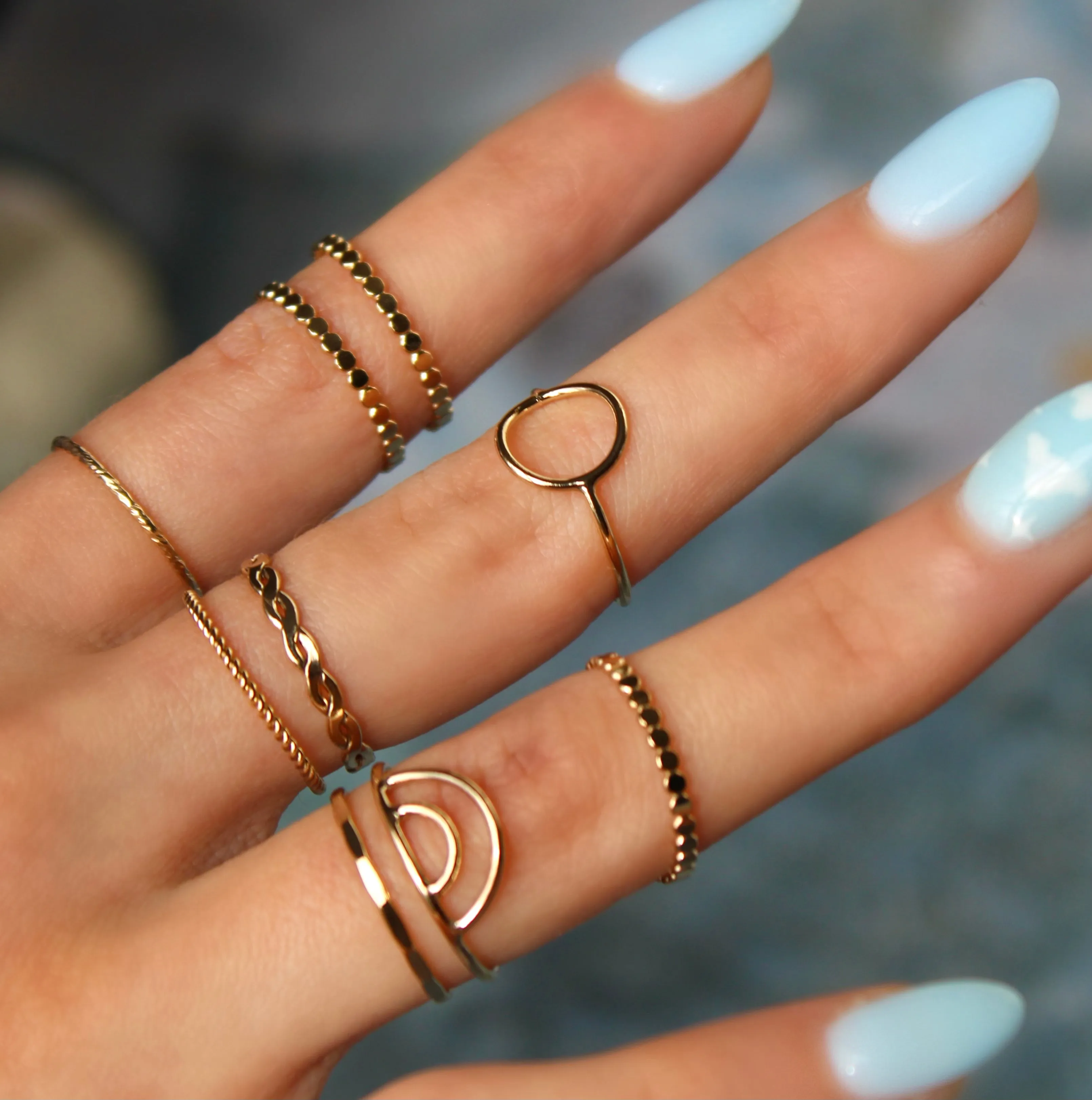 Double Arch Stacking Ring