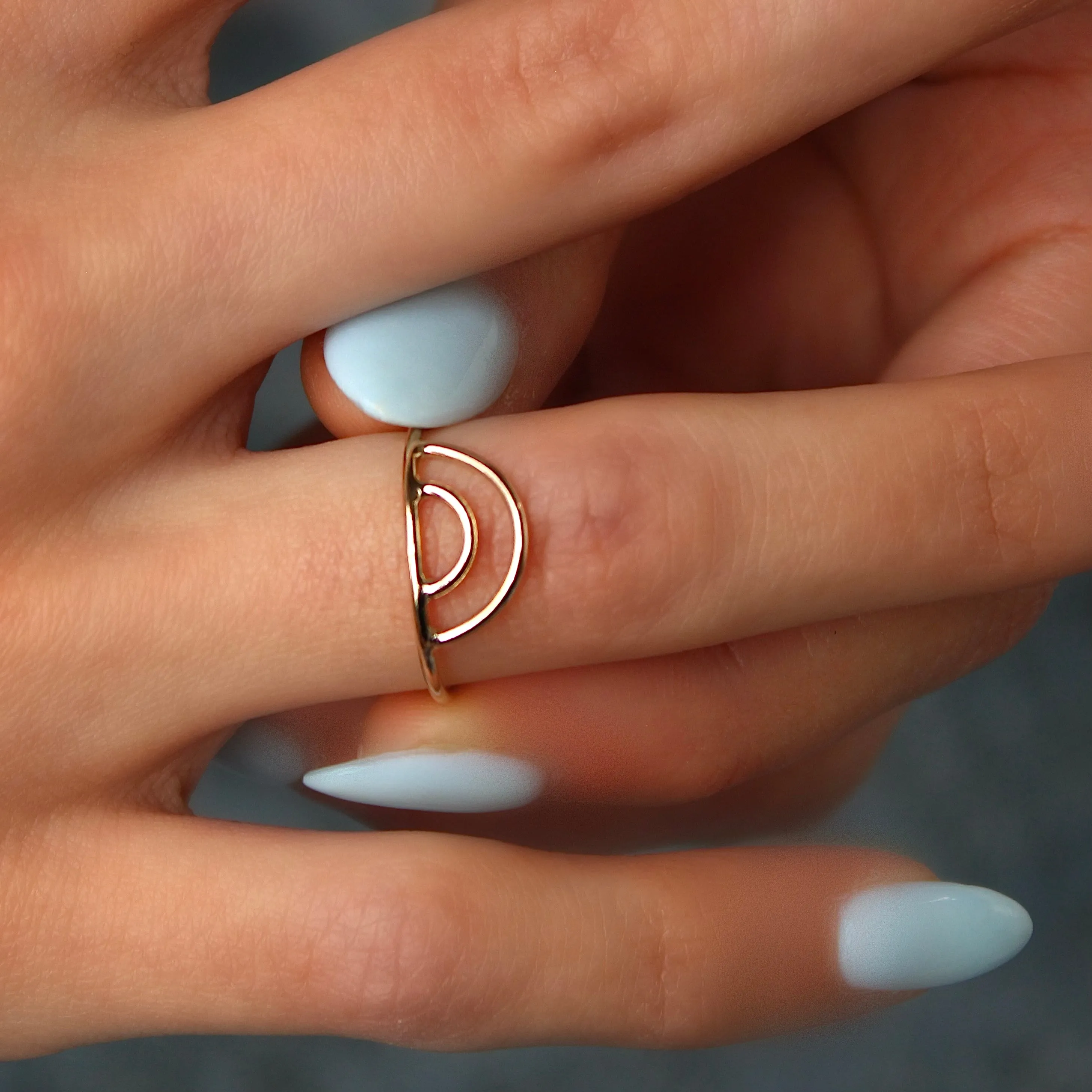 Double Arch Stacking Ring