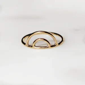 Double Arch Stacking Ring