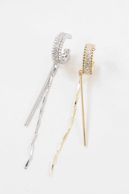 Drop the Bar Ear Cuff Earrings
