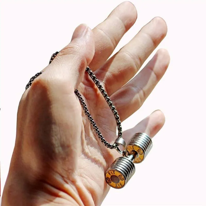 Dumbbell Necklace
