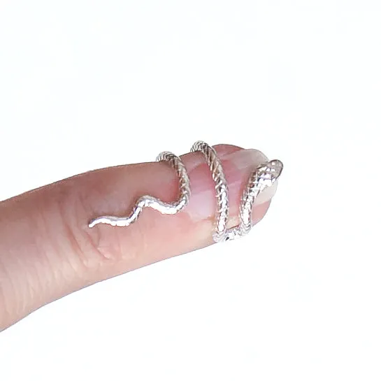 Ear Cuff Snake in Sterling Silver (no piercing needed)