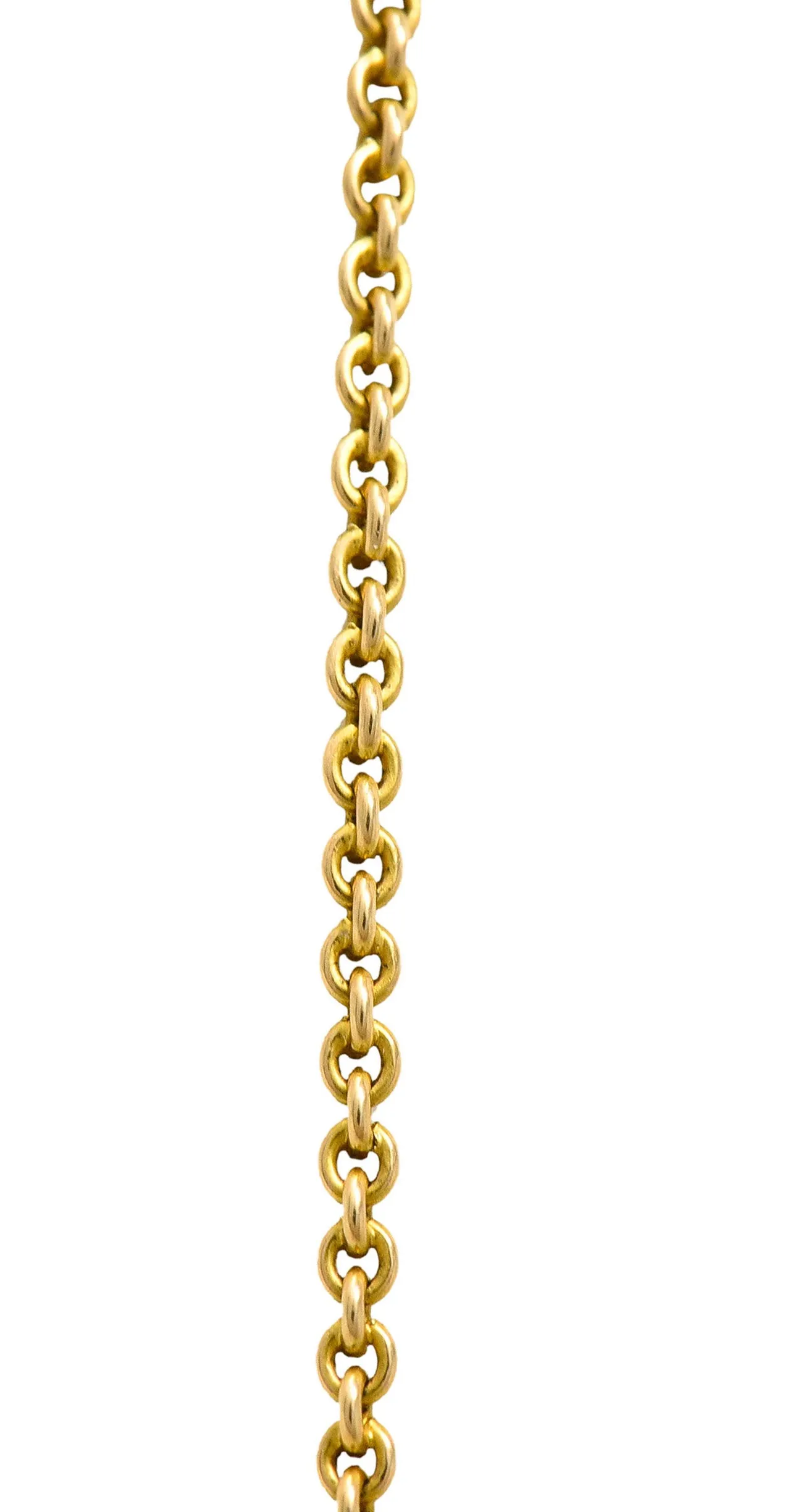 Edwardian Amethyst Diamond Pearl Silver-Topped 14 Karat Gold Laurel Pendant Necklace