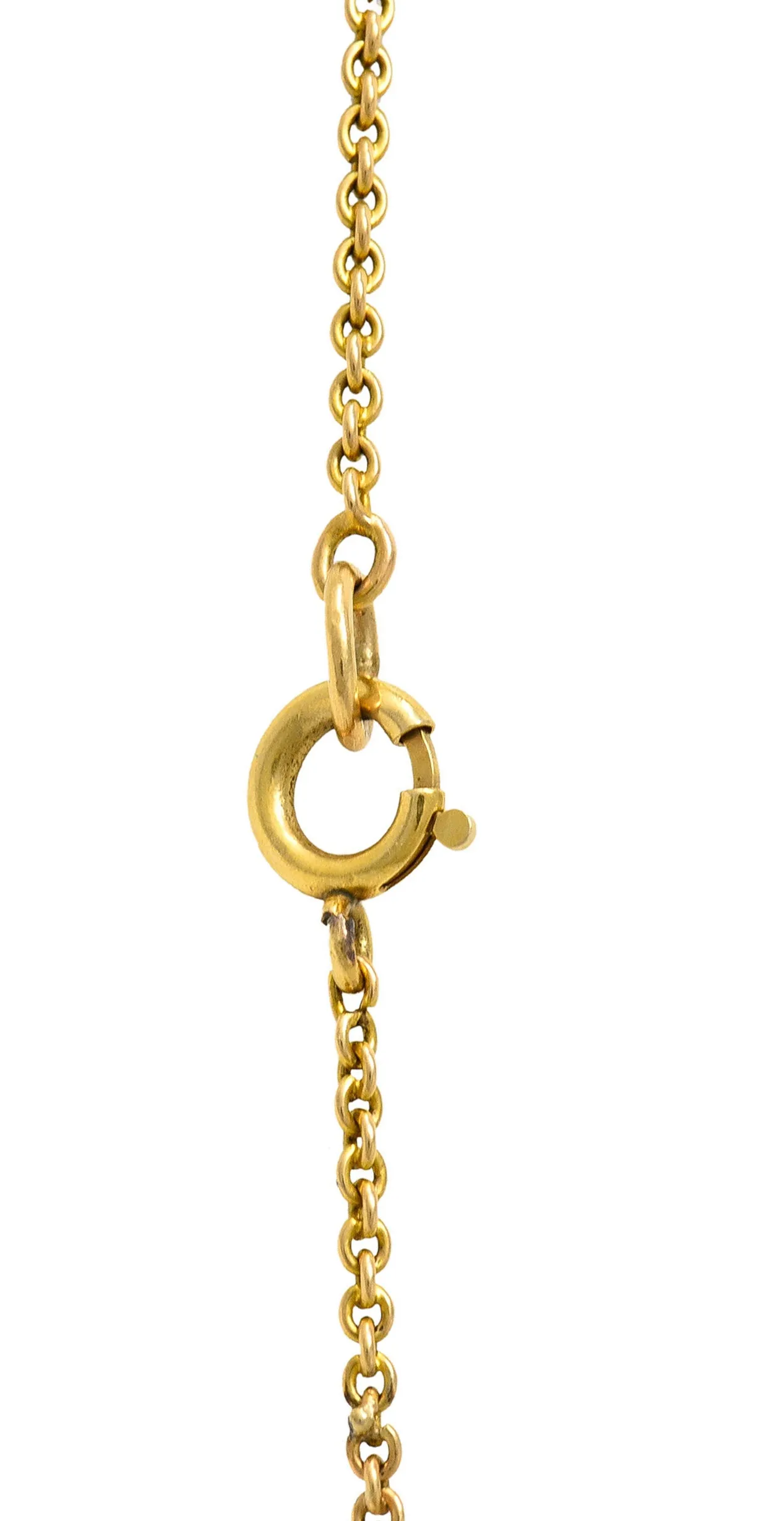 Edwardian Amethyst Diamond Pearl Silver-Topped 14 Karat Gold Laurel Pendant Necklace