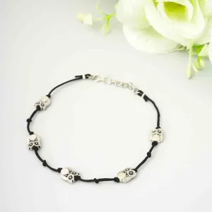 Endearing Owl Thread Anklets