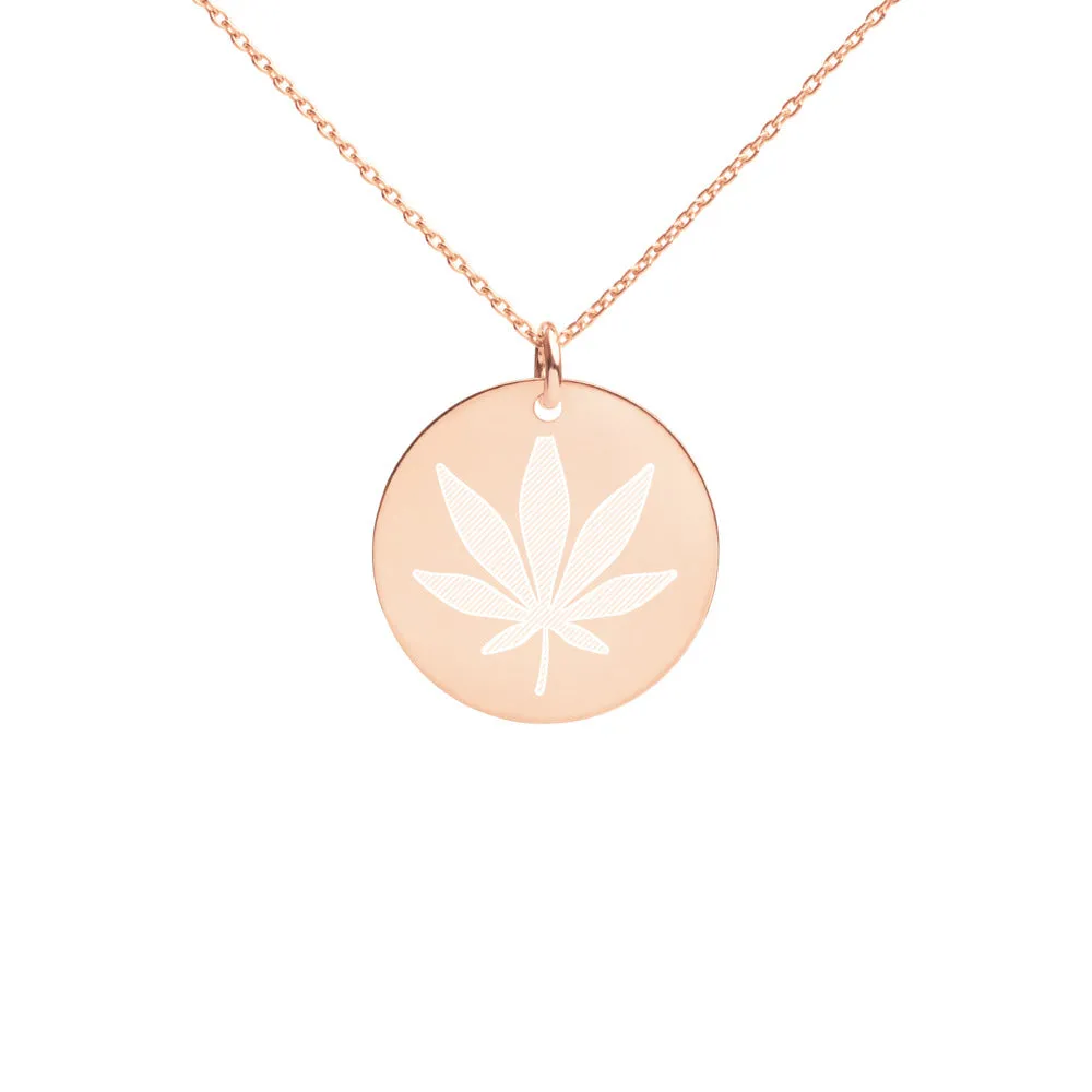 Engraved Disc Necklace