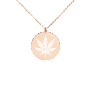 Engraved Disc Necklace