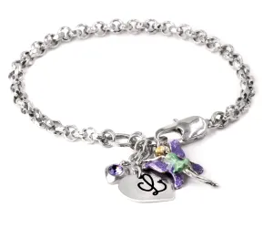 Engraved Fairy Bracelet with Personalized Initial
