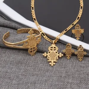 Ethiopian Cross Jewelry Sets