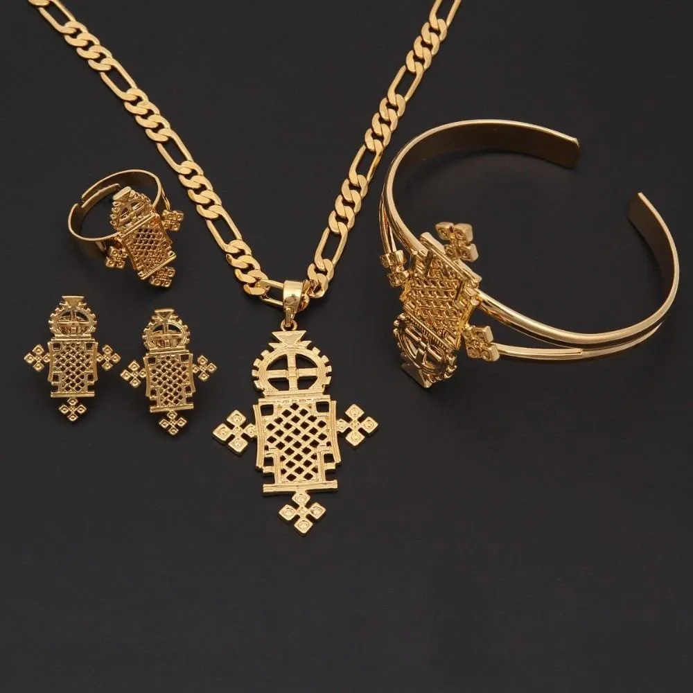Ethiopian Cross Jewelry Sets
