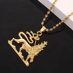 Ethiopian Lion Pendant Necklaces
