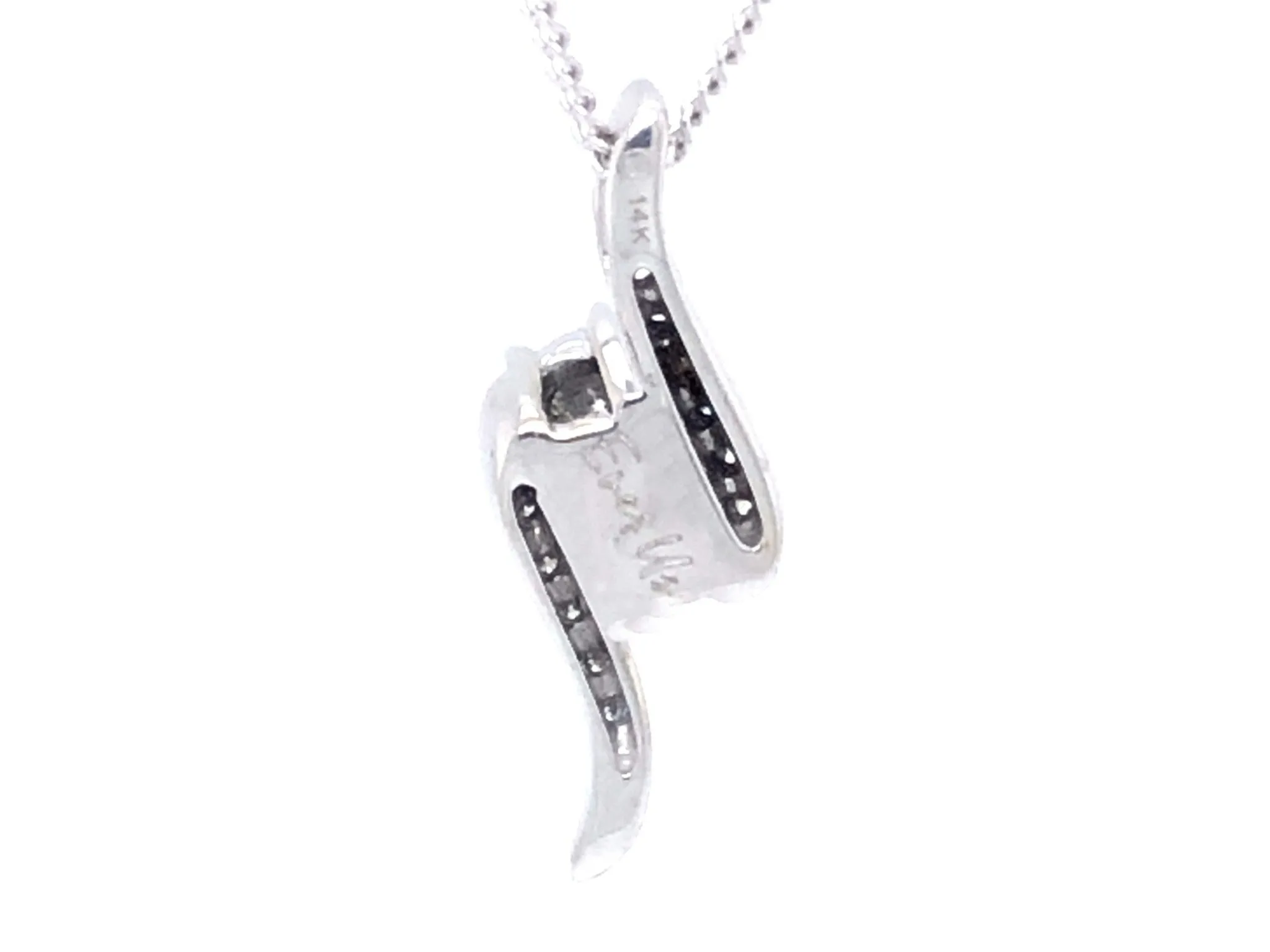 Ever Us Two-Stone Diamond Pendant in 14k White Gold