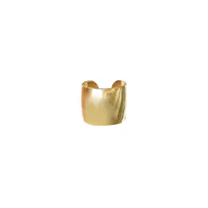 Extra Wide Solid Gold Ear Cuff