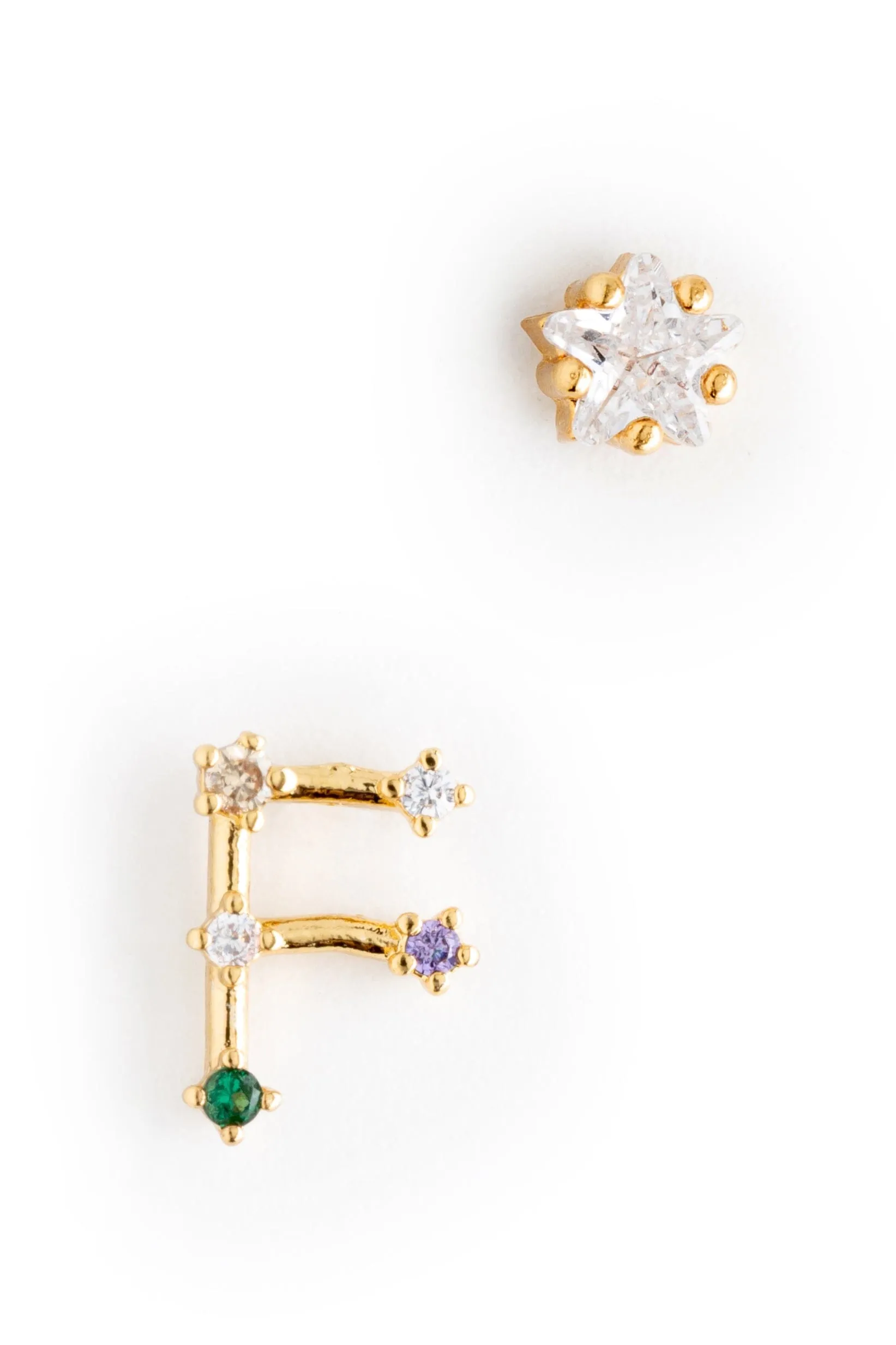 F Constellation Earrings