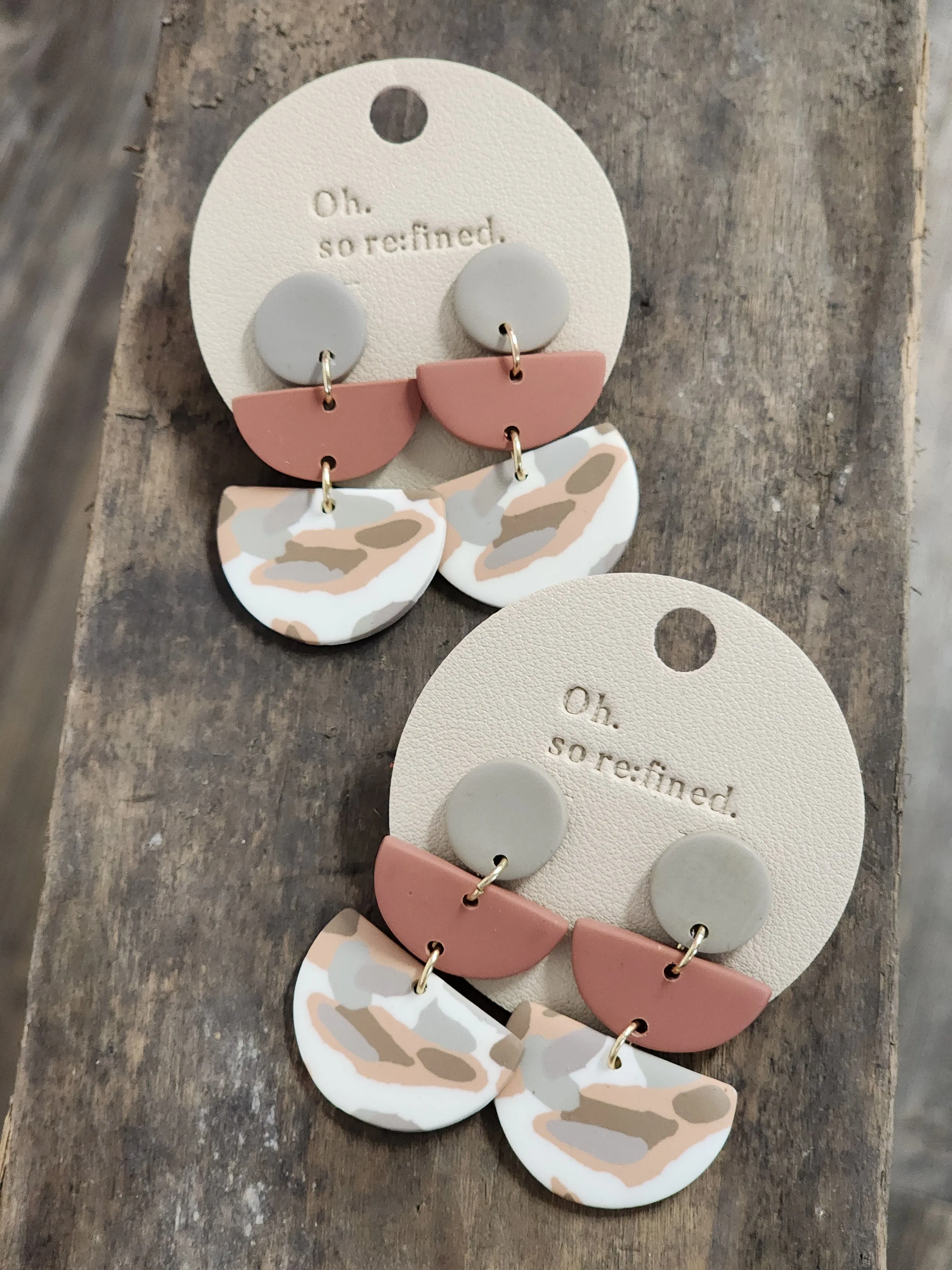 Fall Leaves Clay Earring set *