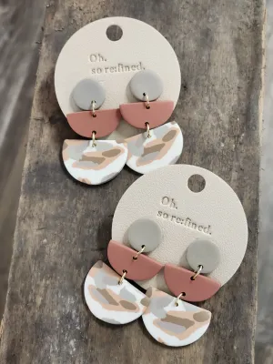 Fall Leaves Clay Earring set *