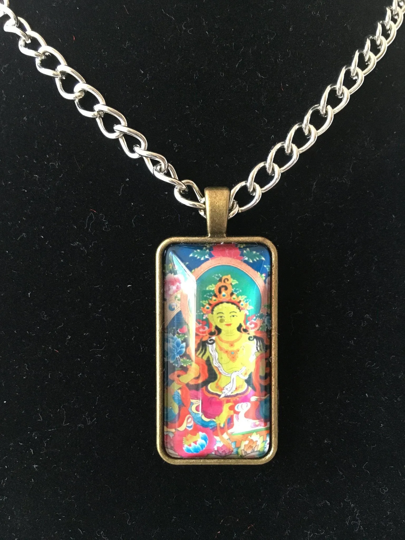 Feng Shui Jewelry Green Tara Pendant
