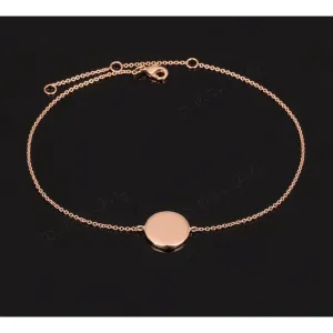 Fine Rose Gold Plated First Love Anklet