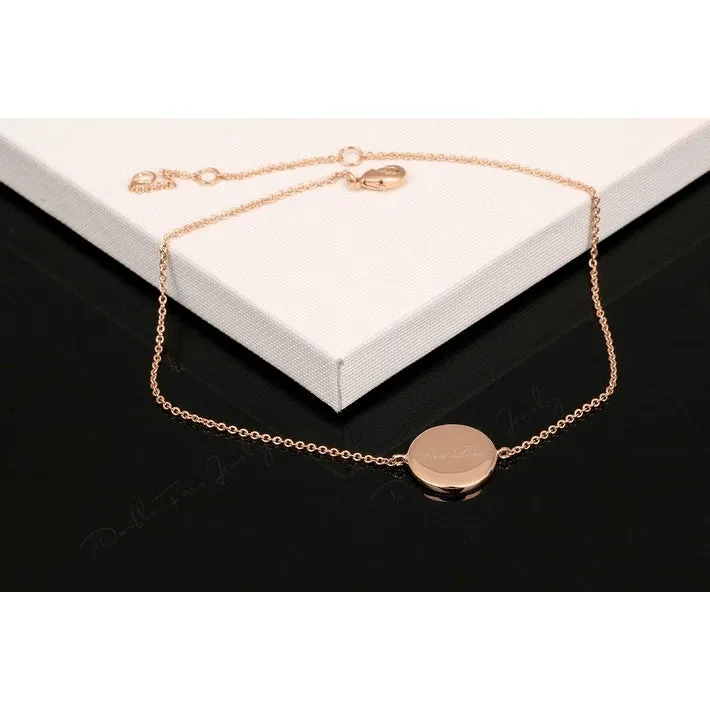 Fine Rose Gold Plated First Love Anklet