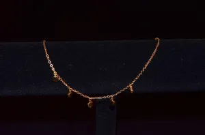 Five hearts anklet