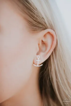 Fjellsmykke - Anchor Silver Earrings