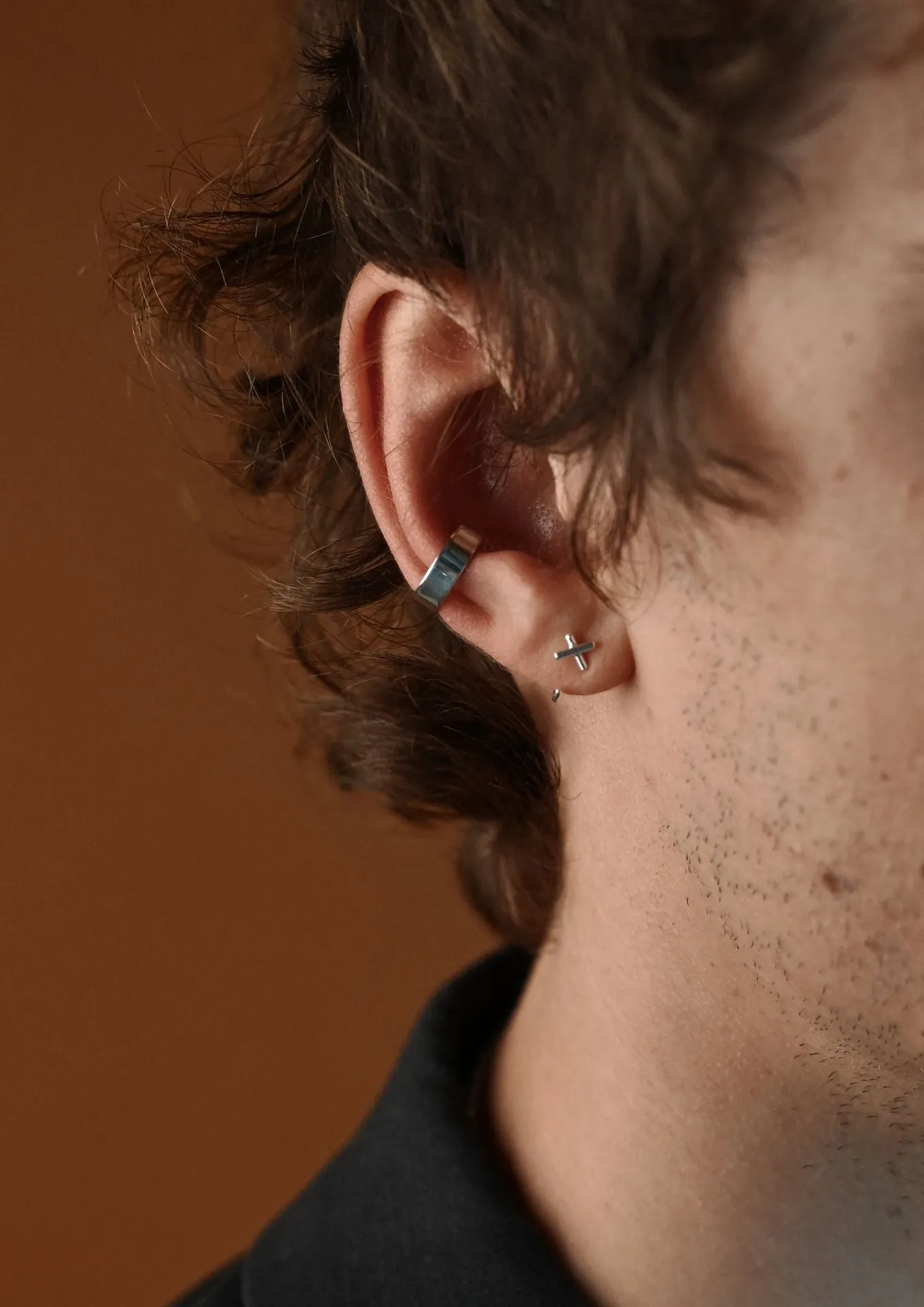 Flat Ear Cuff Silver