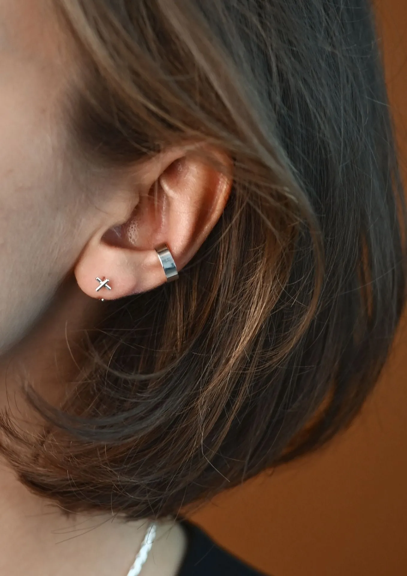 Flat Ear Cuff Silver