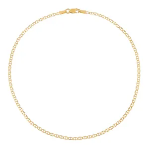 Flat Gucci Chain Anklet 14K