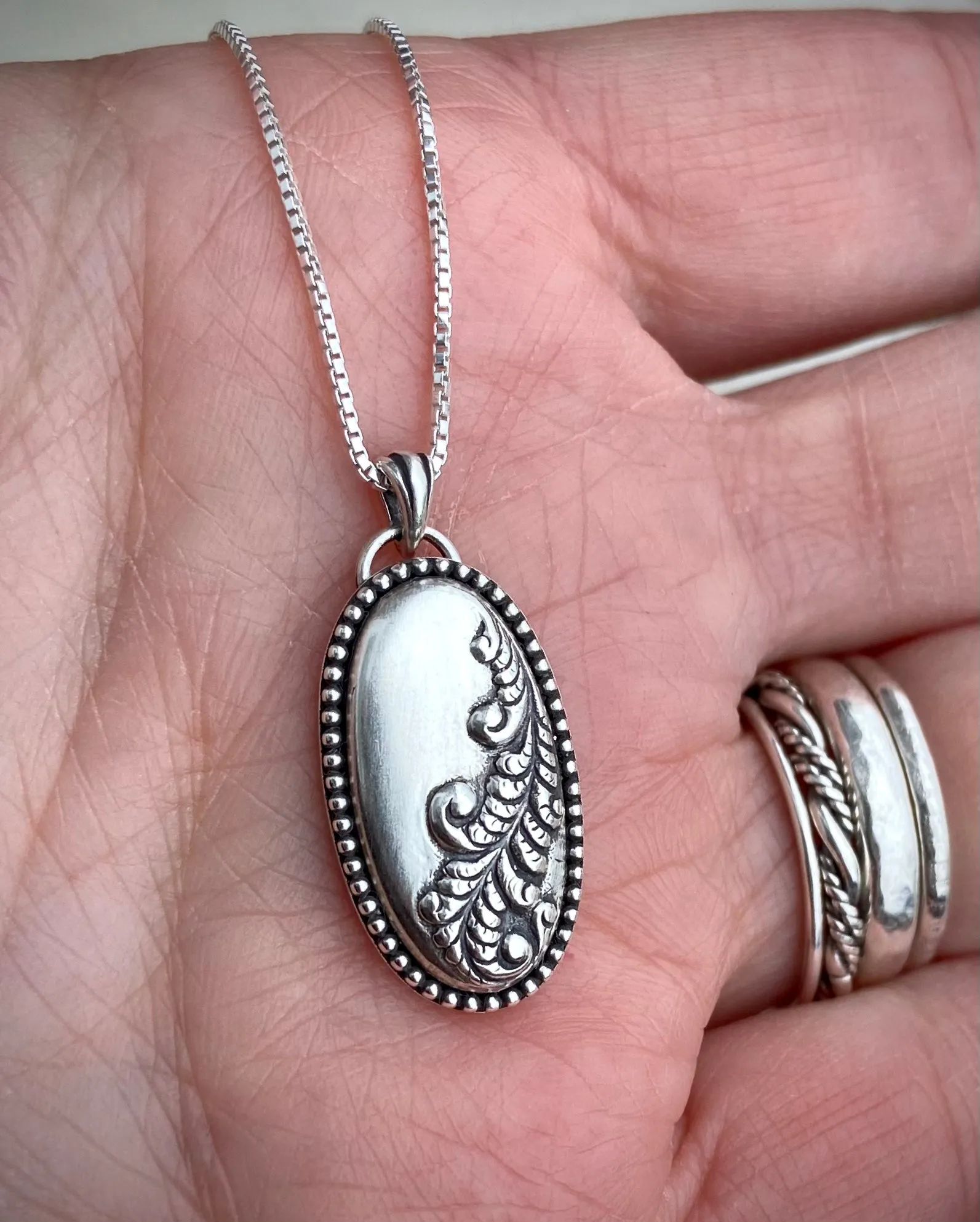 Flourish Shadowbox Pendant