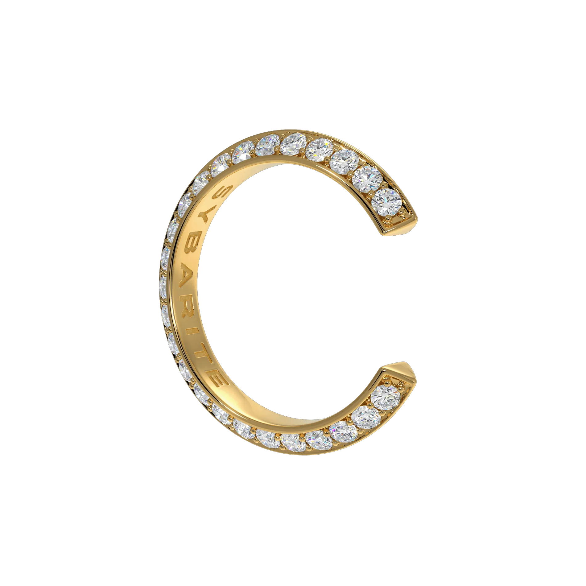 Fortune Ear Cuff In Yellow Gold