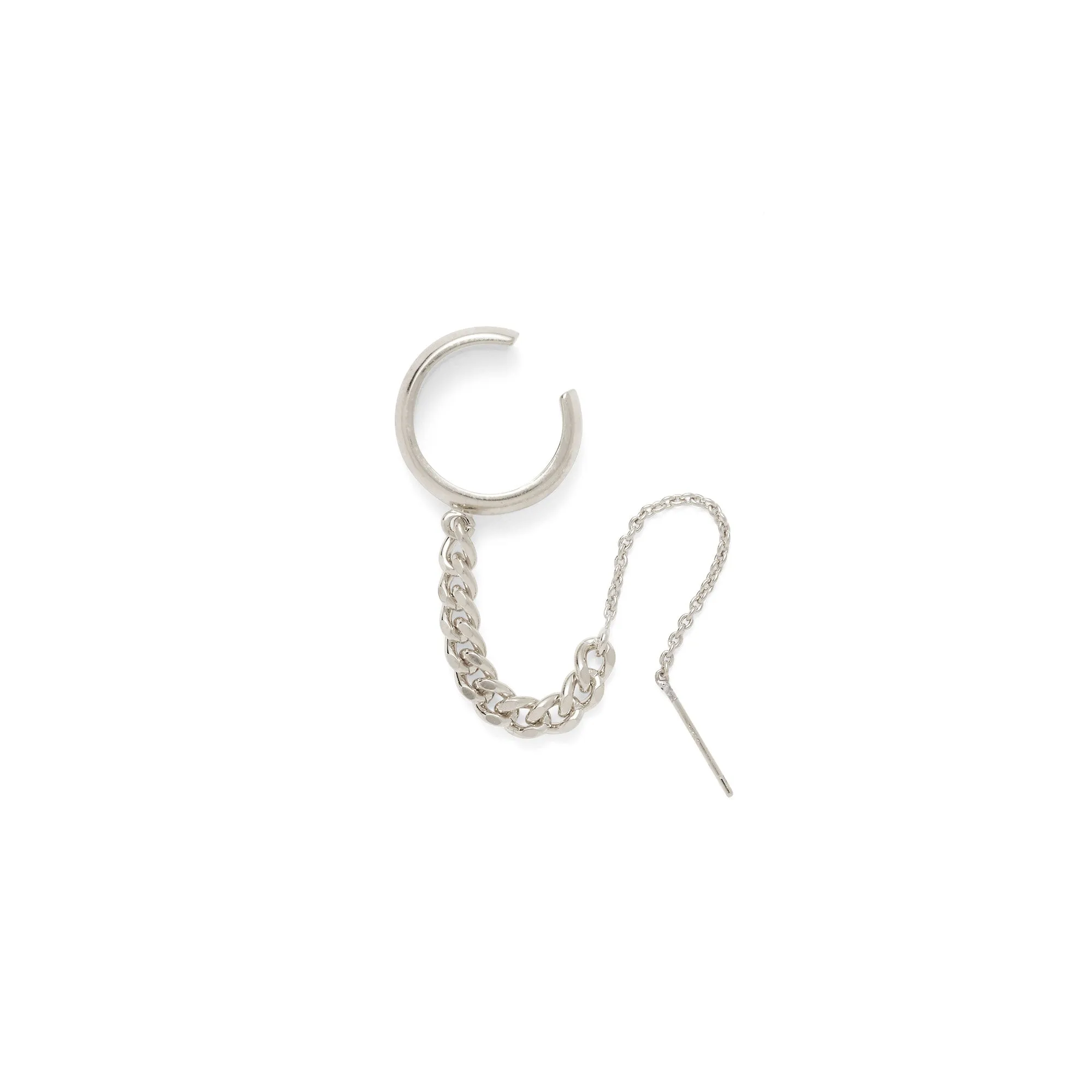 Fragment Ear Threader in Silver