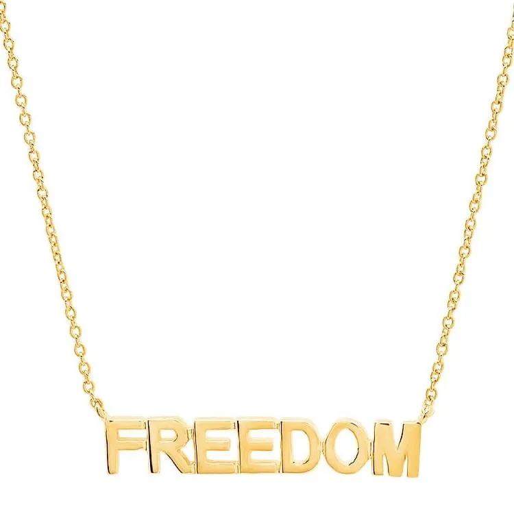 FREEDOM NECKLACE, GOLD