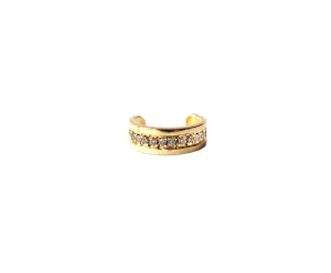 Freestyle Non-Piercing Ear Cuff with Single Row Diamonds