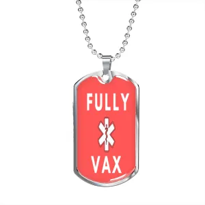 Fully Vax with Star of Life & Staff of Asclepius