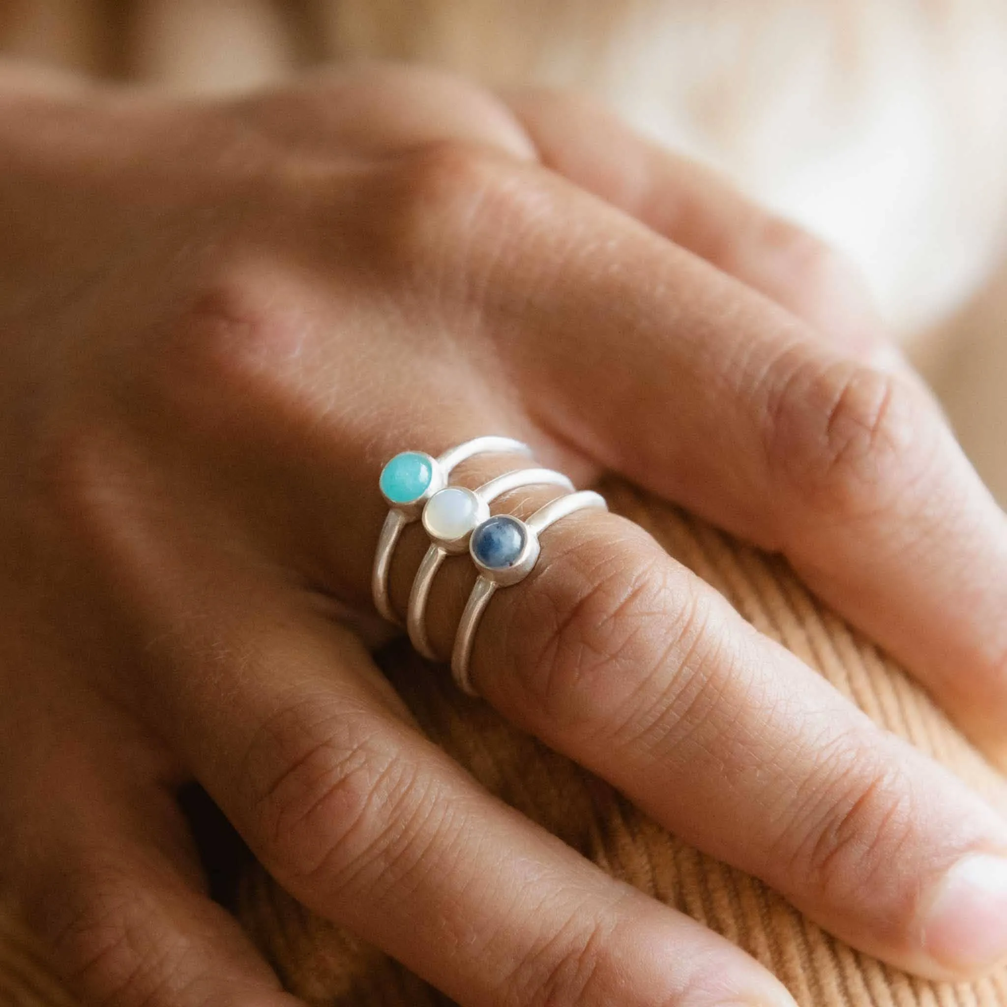 Gemstone Adjustable Ring, Gemstone Ring, Gift For Her, Boho