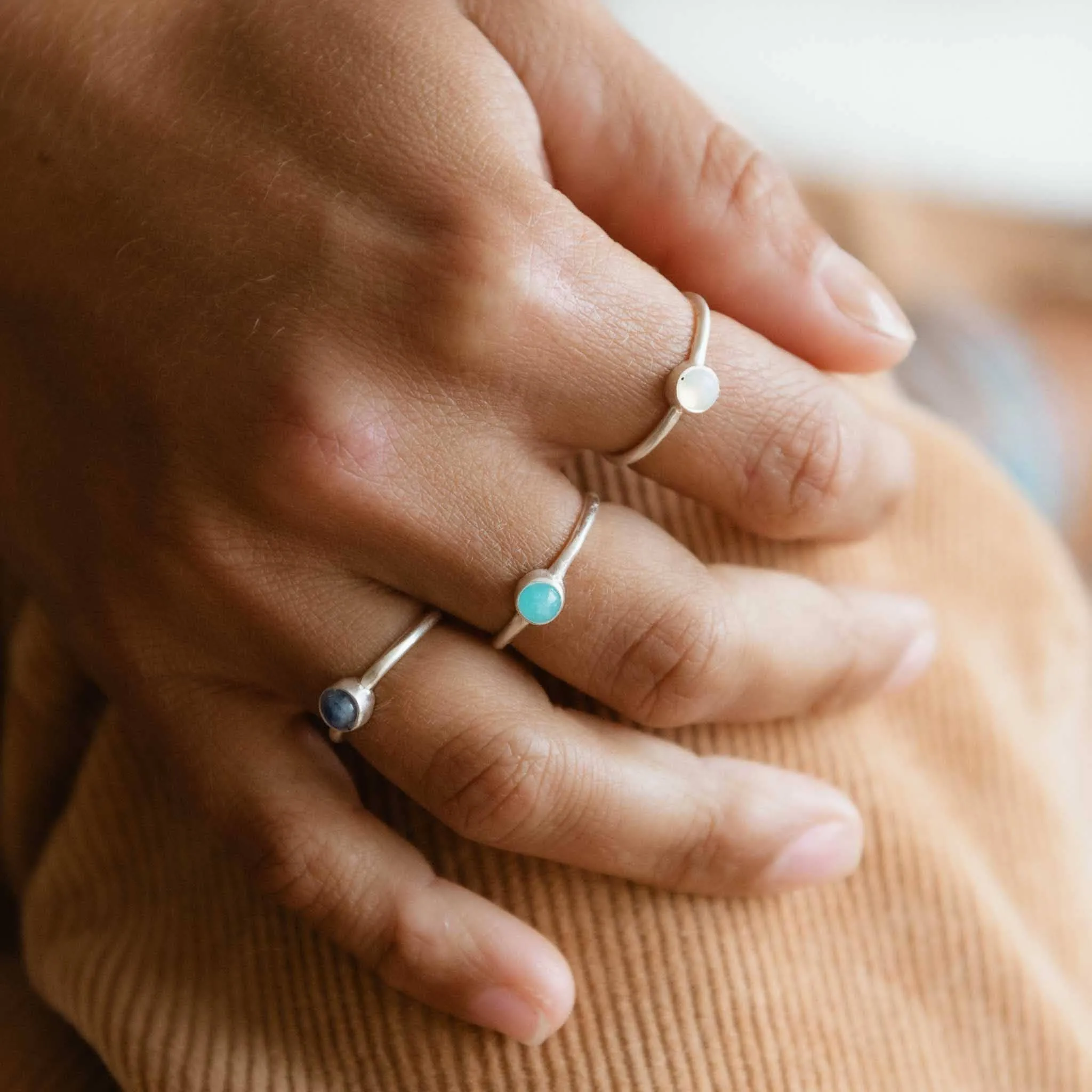 Gemstone Adjustable Ring, Gemstone Ring, Gift For Her, Boho
