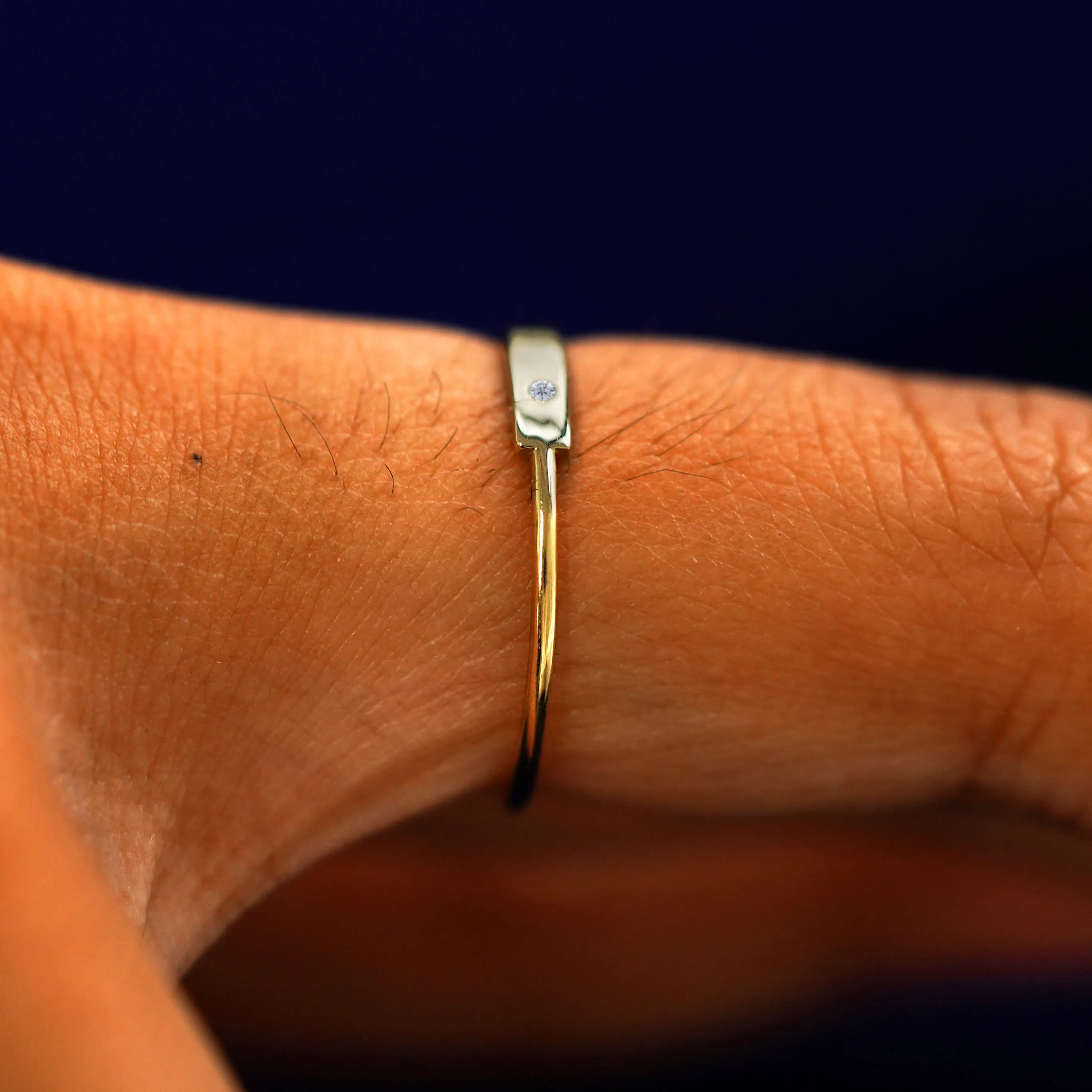 Gemstone Bar Ring