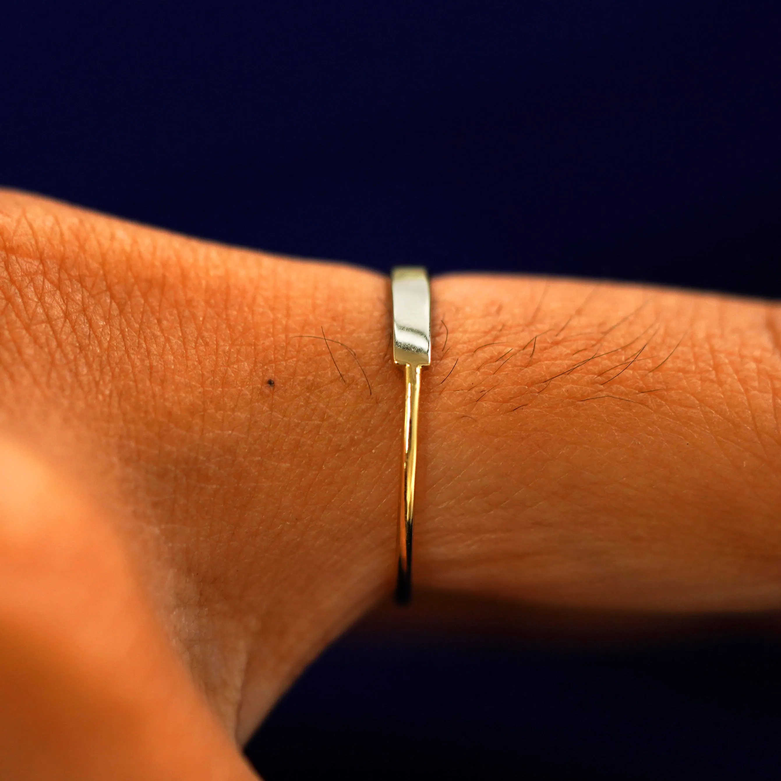 Gemstone Bar Ring