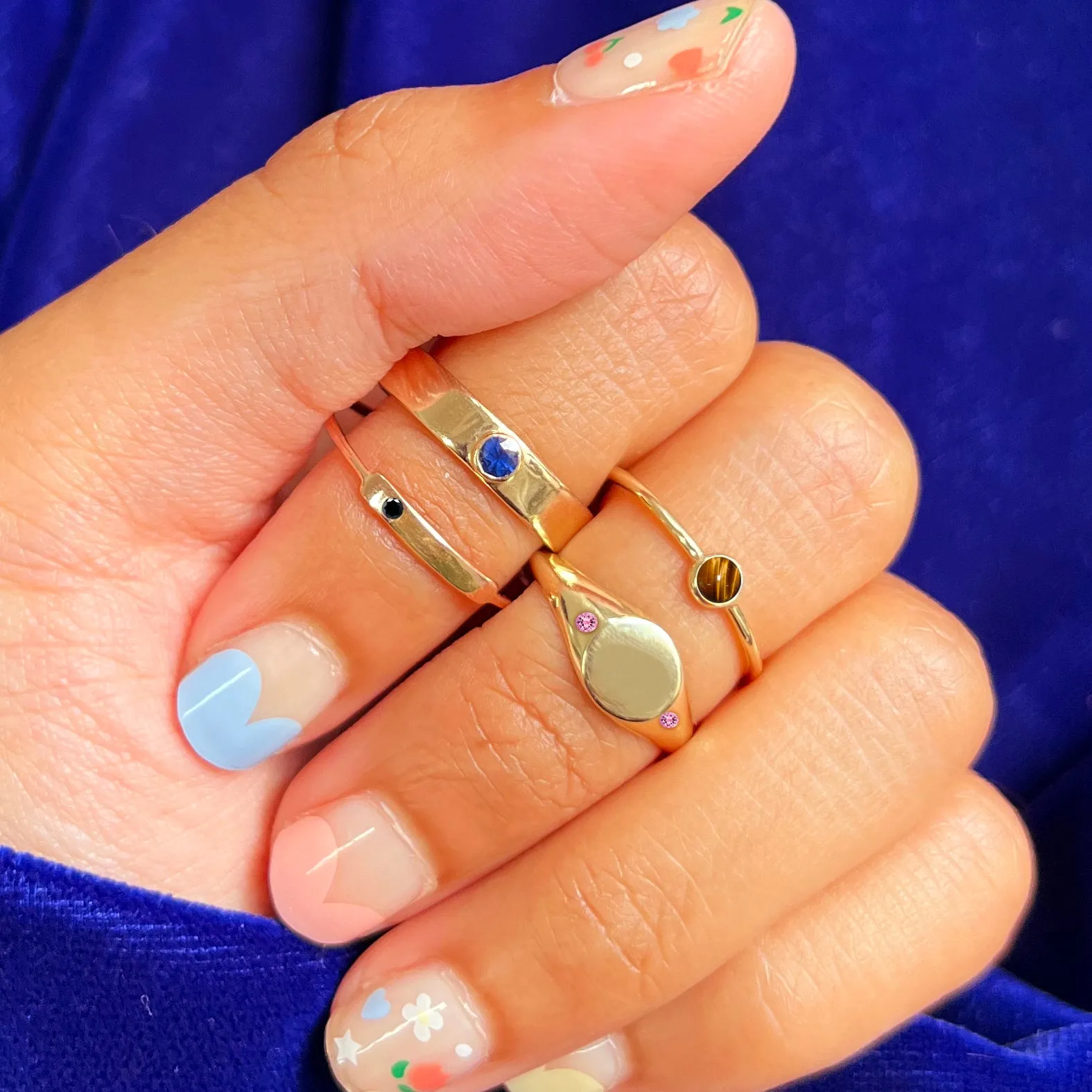 Gemstone Bar Ring