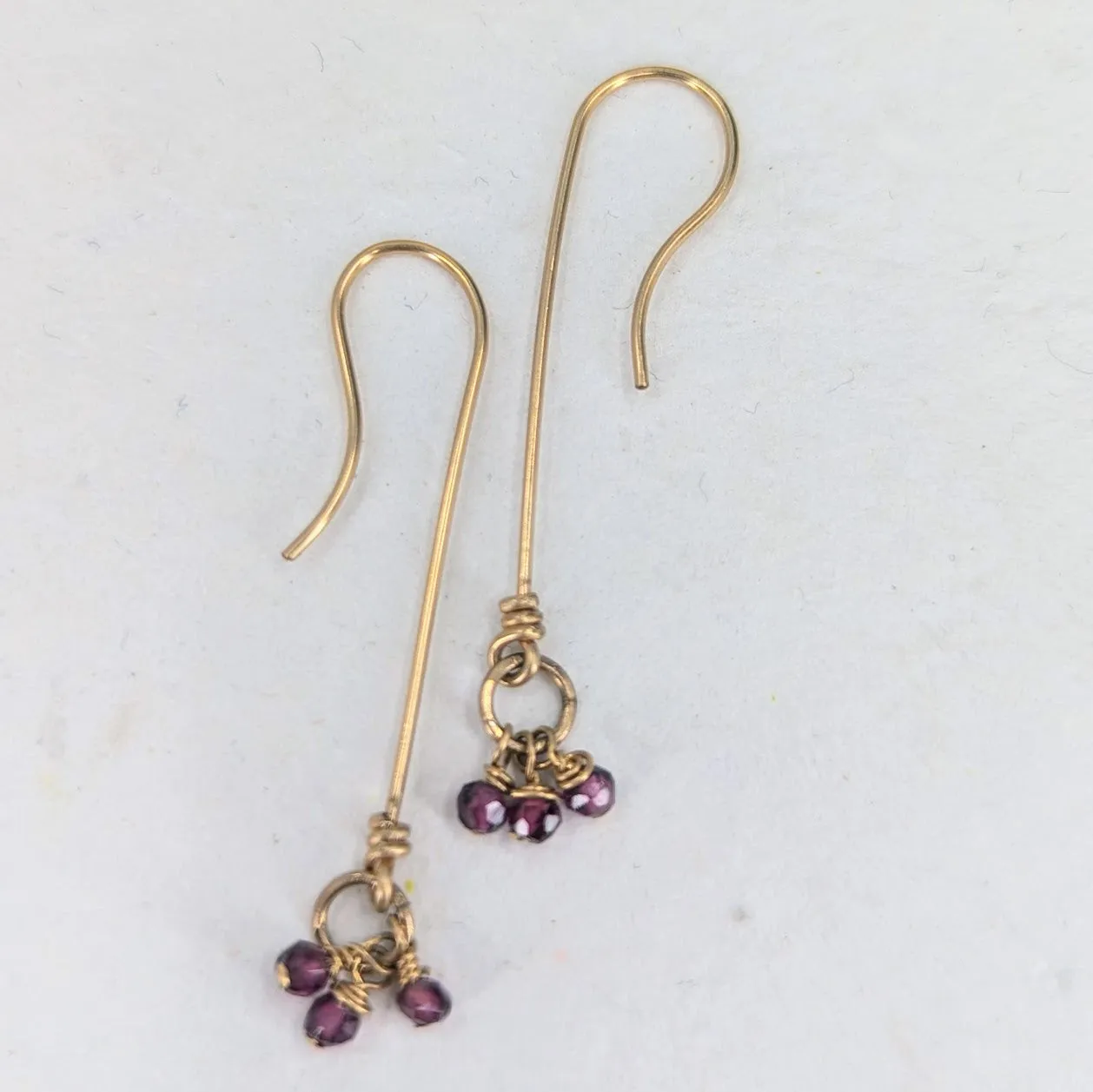 Gemstone Cluster Earrings