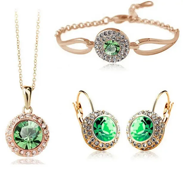 Gemstone jewelry set