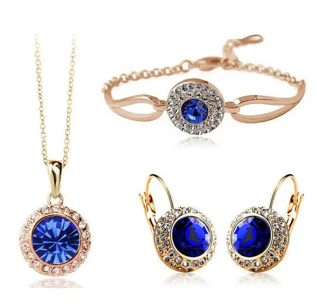 Gemstone jewelry set