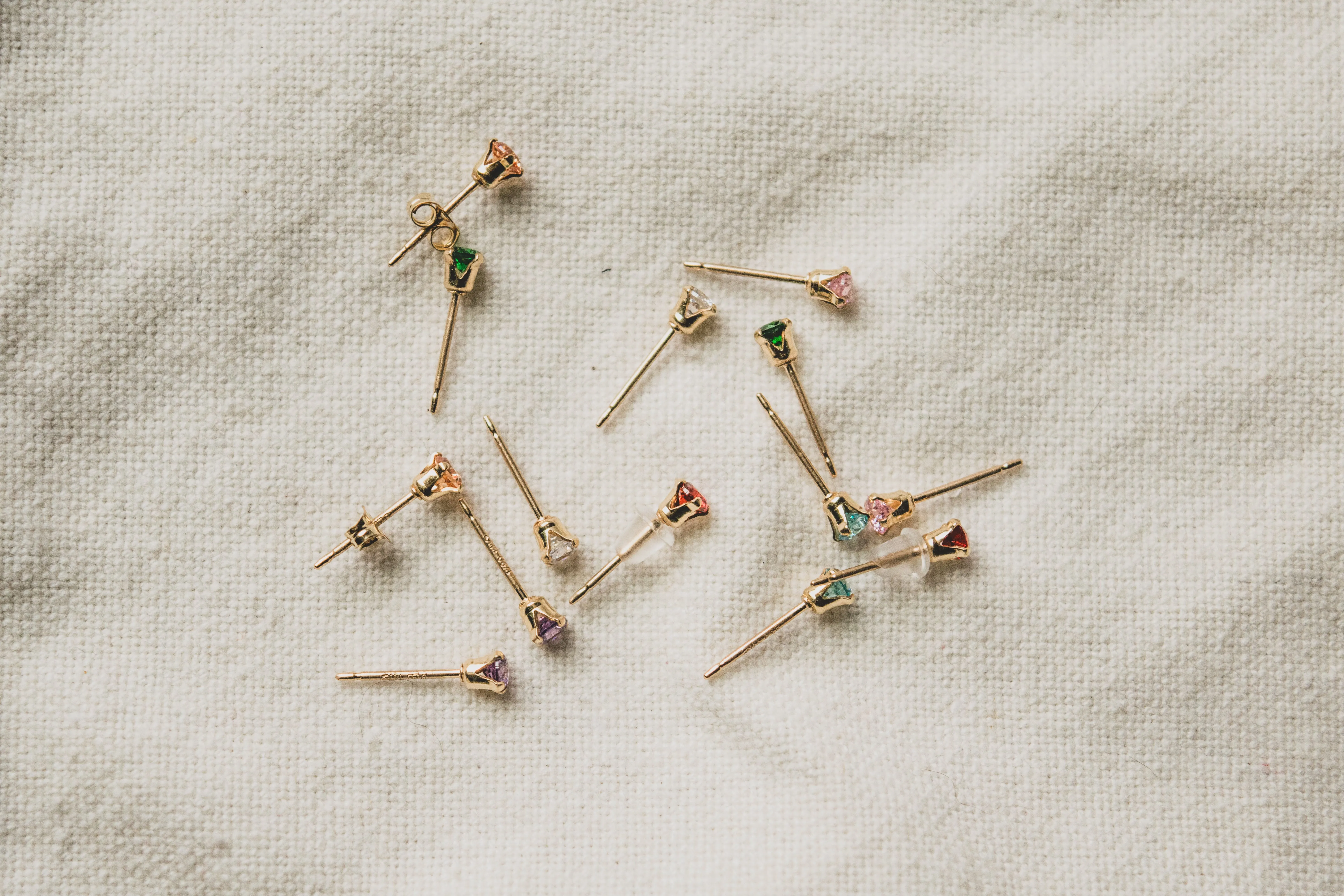 Gemstone Stud Earrings