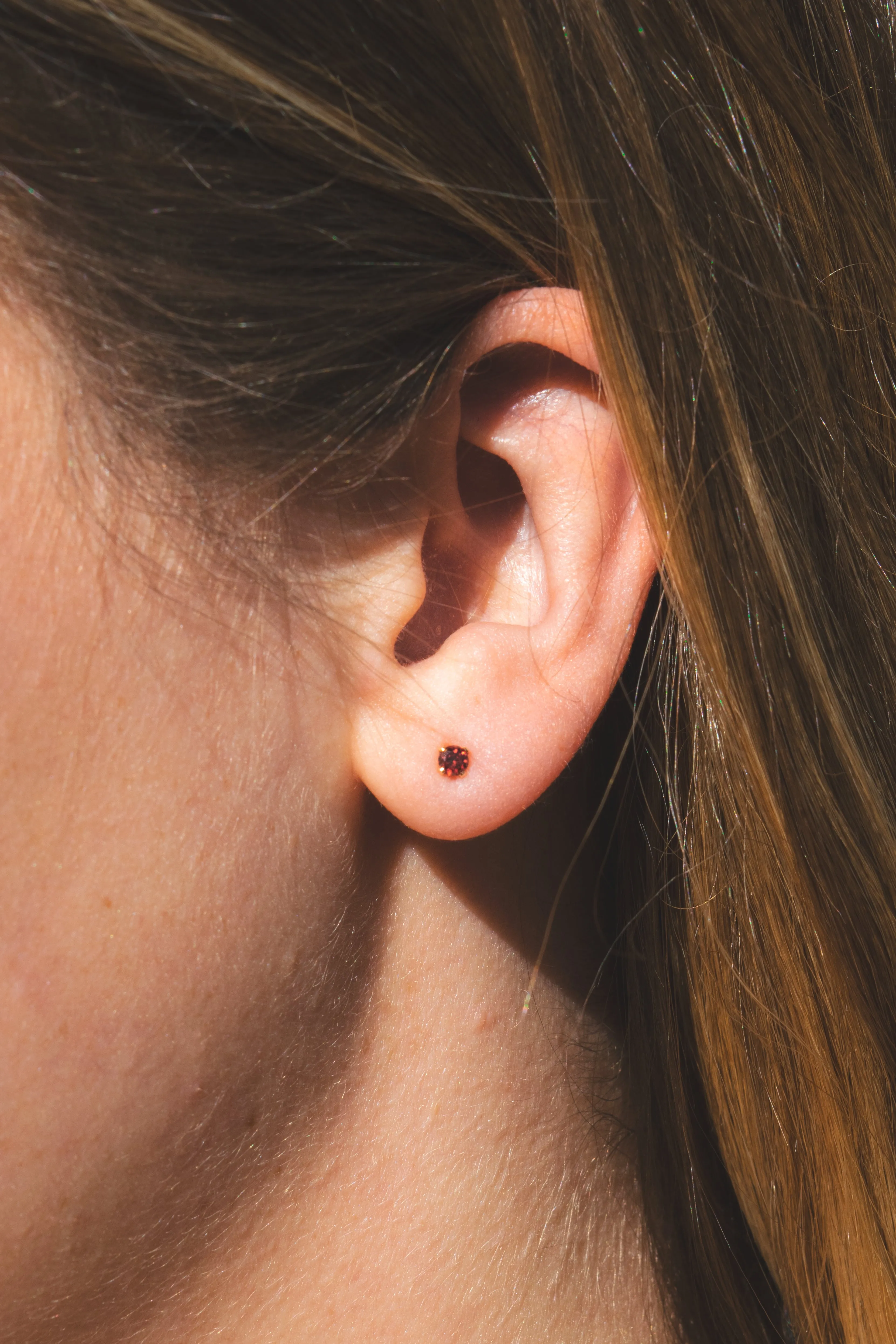 Gemstone Stud Earrings